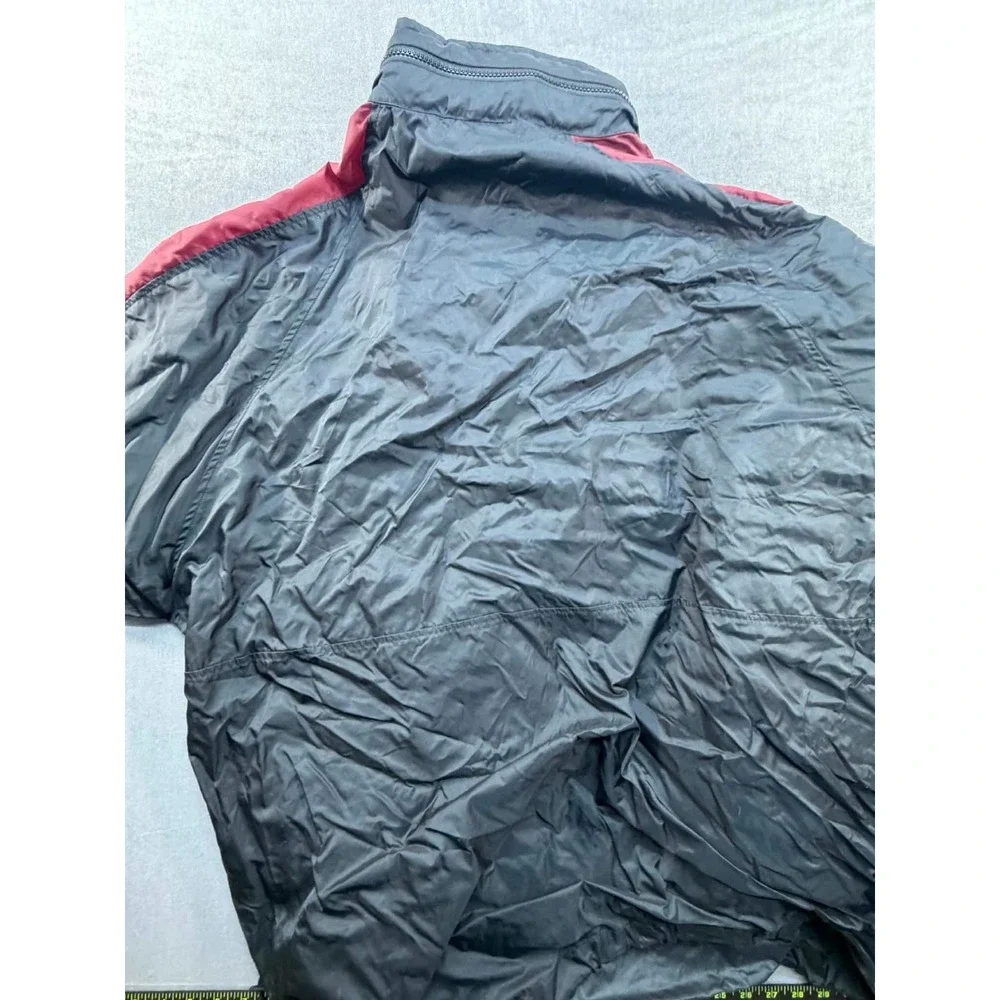 Vintage Y2K Nike Windbreaker Rain Pullover Pack away Hood‎ Black XXL